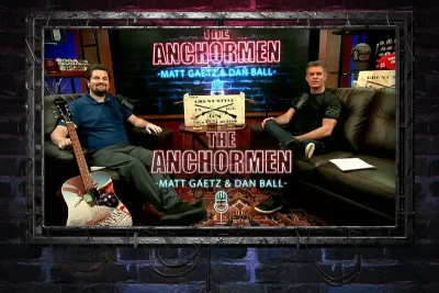 Video still from The Anchormen on One America News Network.