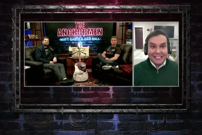 Video still from The Anchormen on One America News Network